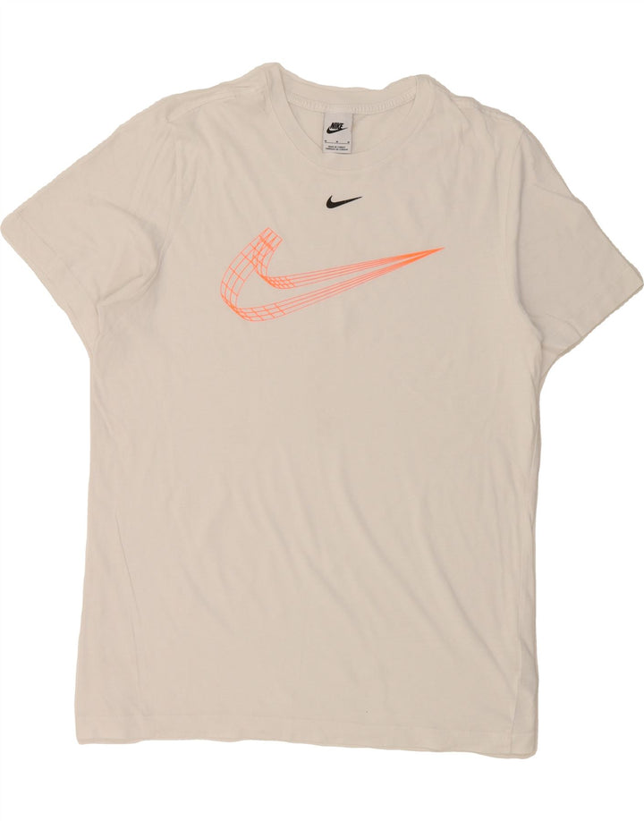 NIKE Mens Graphic T-Shirt Top Medium White Cotton Vintage Nike and Second-Hand Nike from Messina Hembry 