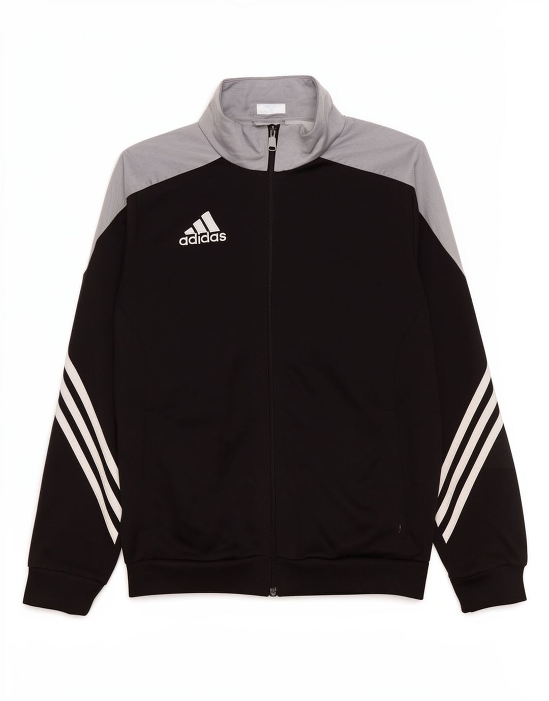 Adidas Chłopięca bluza dresowa Top 13-14 lat XL Czarny poliester z blokami kolorów