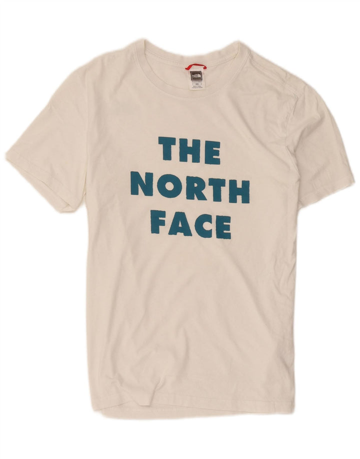 Męski T-shirt z grafiką The North Face, bawełniany, średni biały