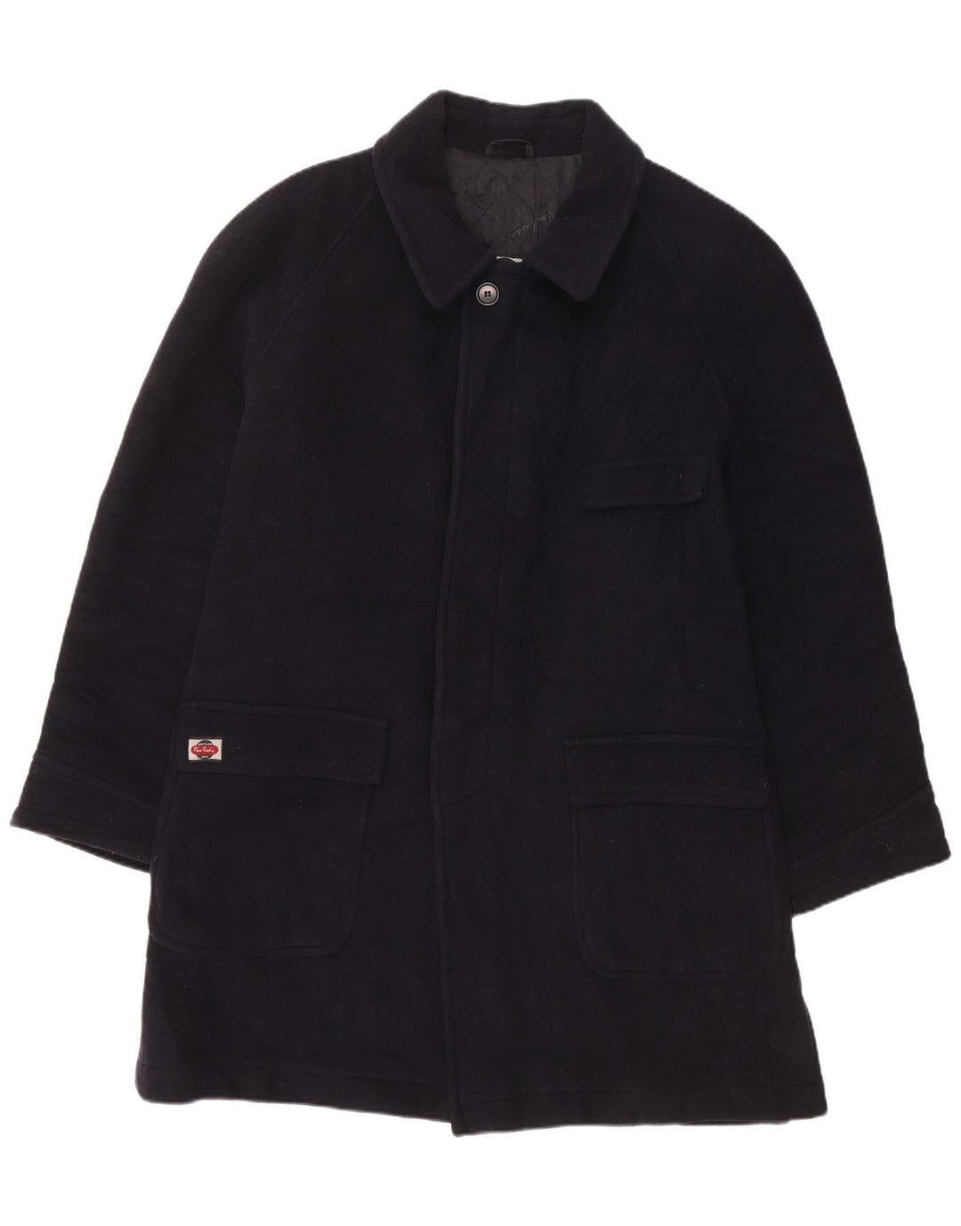 PIERRE CARDIN Płaszcz męski UK 40, duży, granatowy, kaszmirowy