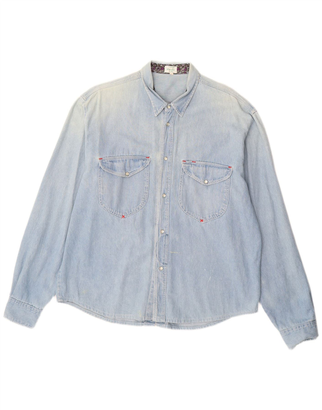 Męska koszula dżinsowa BENETTON XL niebieska