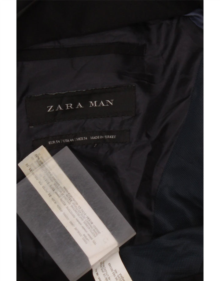 Męska marynarka ZARA zapinana na 2 guziki EU 54 XL, czarna wiskoza