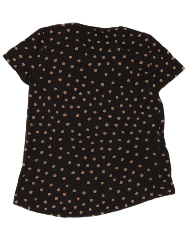 T-shirt damski Zara Top UK 10 Small Black w kropki