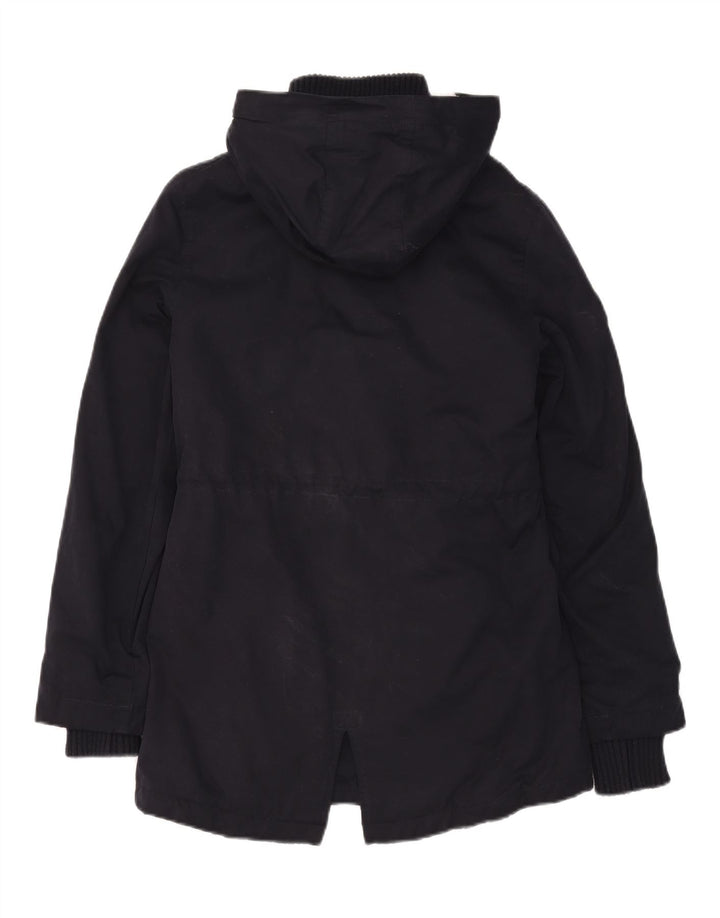 Damska kurtka parka z kapturem Superdry UK 10, mała, granatowa, poliestrowa