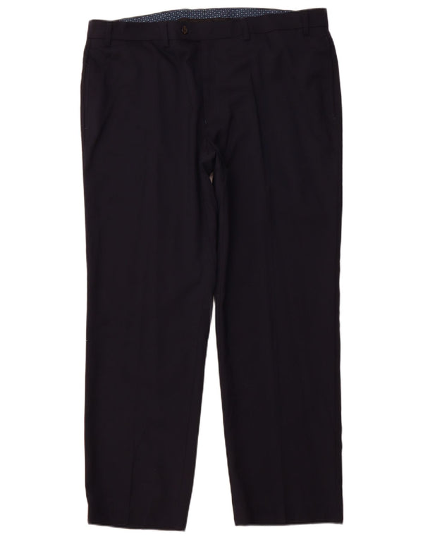 POLO RALPH LAUREN Męskie proste spodnie garniturowe W38 L30 Granatowy poliester