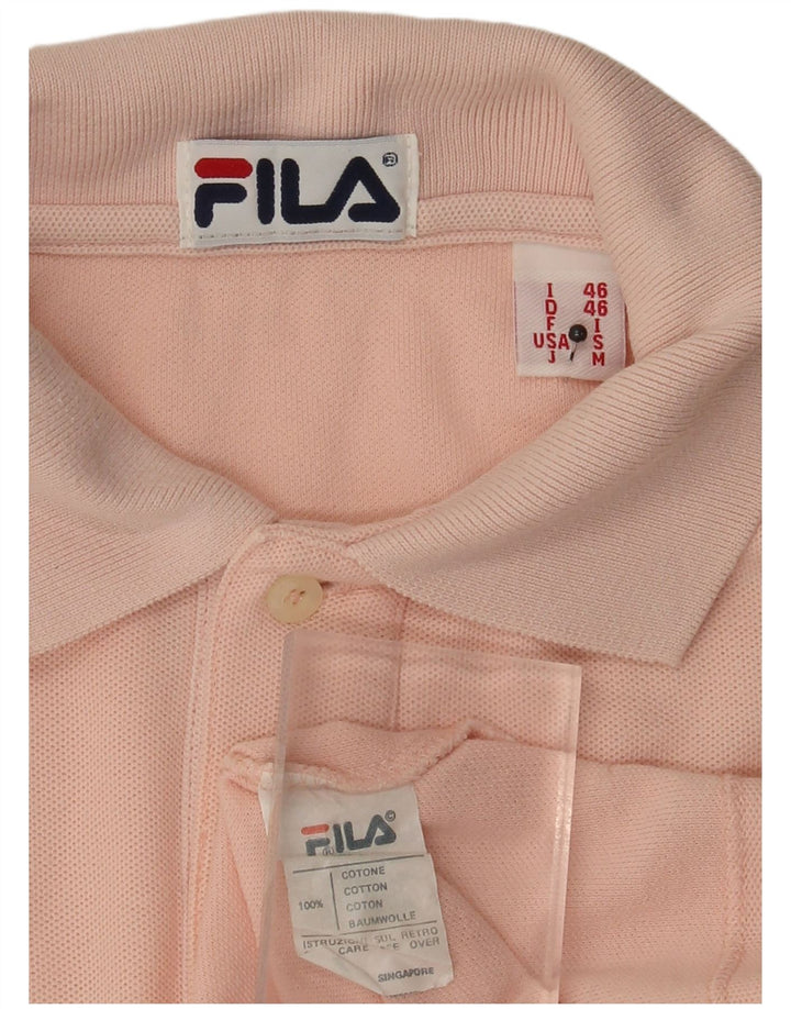 Męska koszulka polo Fila IT 46 Small Pink Cotton