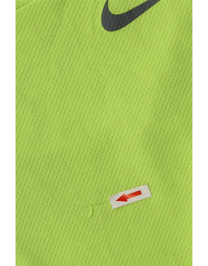 Męska koszulka Nike Dri Fit Top z poliestru w kolorze średniej zieleni