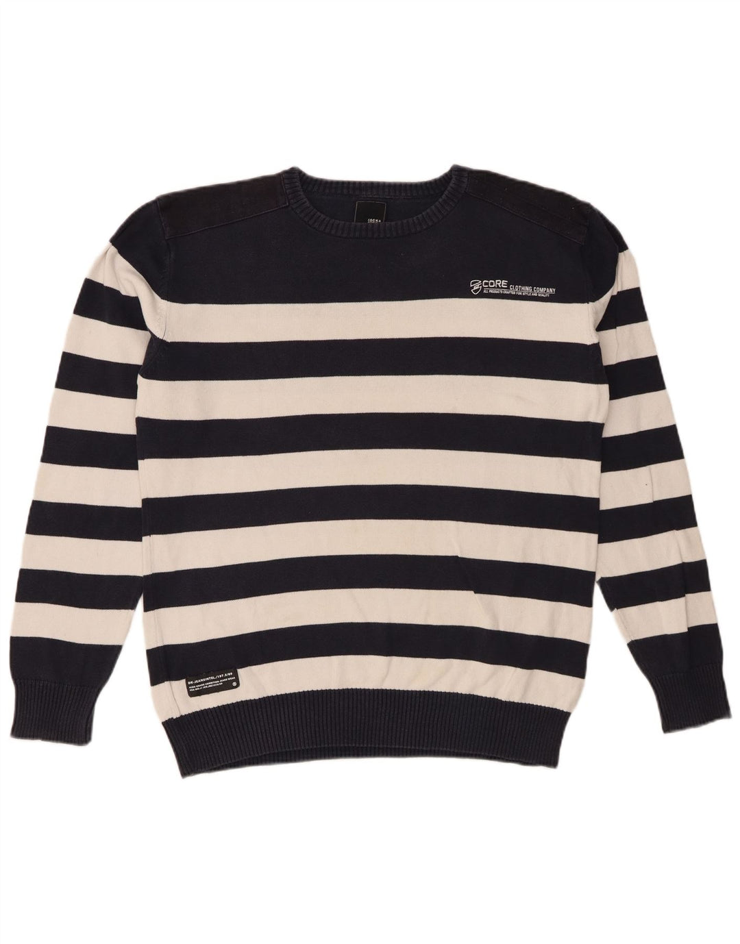 JACK & JONES Chłopięcy sweter z okrągłym dekoltem 15-16 lat XL, granatowy