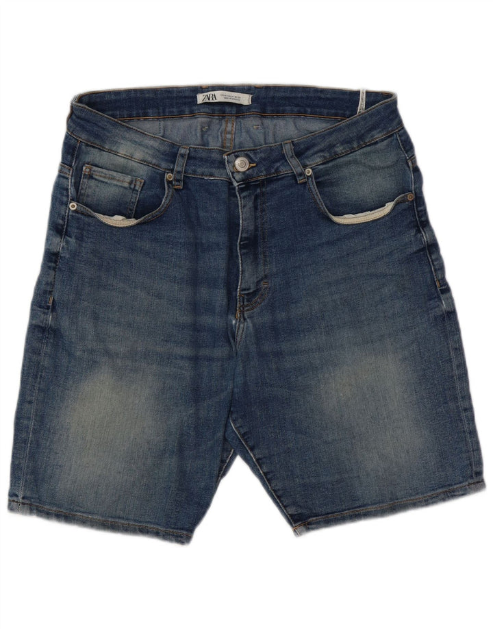 Męskie spodenki jeansowe Zara EU 44 Large W34, niebieska bawełna