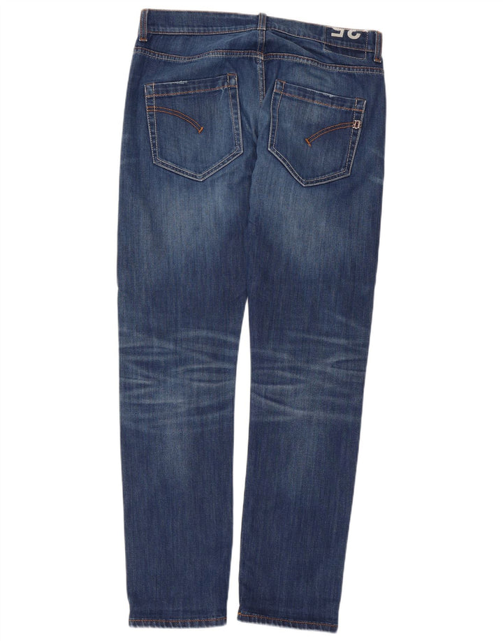 Dondup Męskie jeansy slim W35 L30 Niebieski poliester