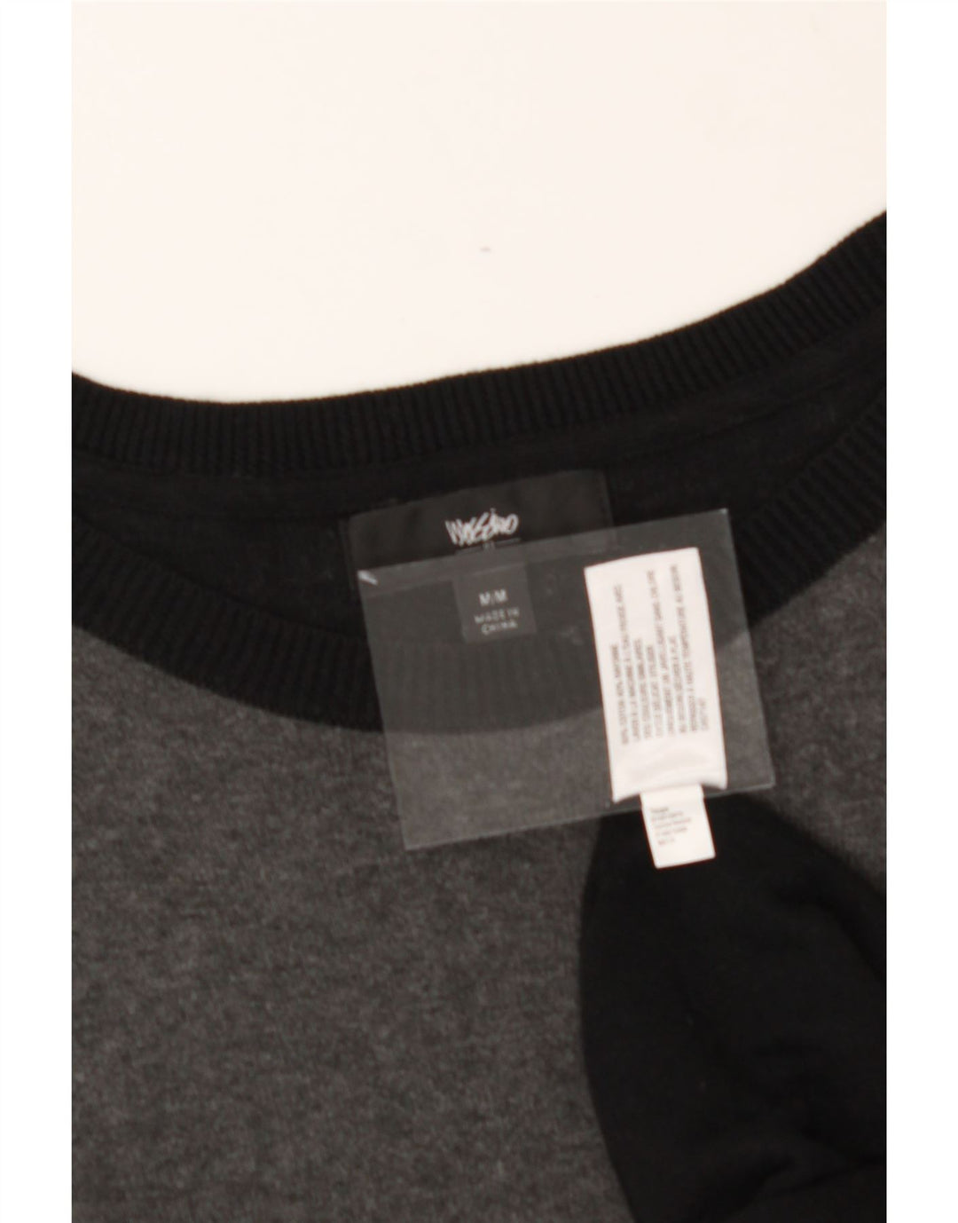 MOSSIMO Womens 3/4 Sleeve Jumper Dress UK 12 Medium Black Colourblock Vintage Mossimo and Second-Hand Mossimo from Messina Hembry 