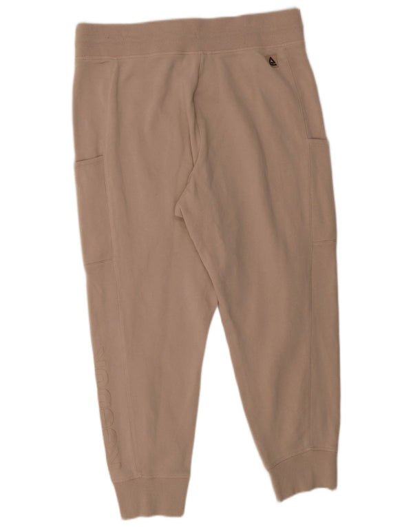 Damskie spodnie dresowe Reebok Graphic Joggers UK 18 XL Beżowa bawełna