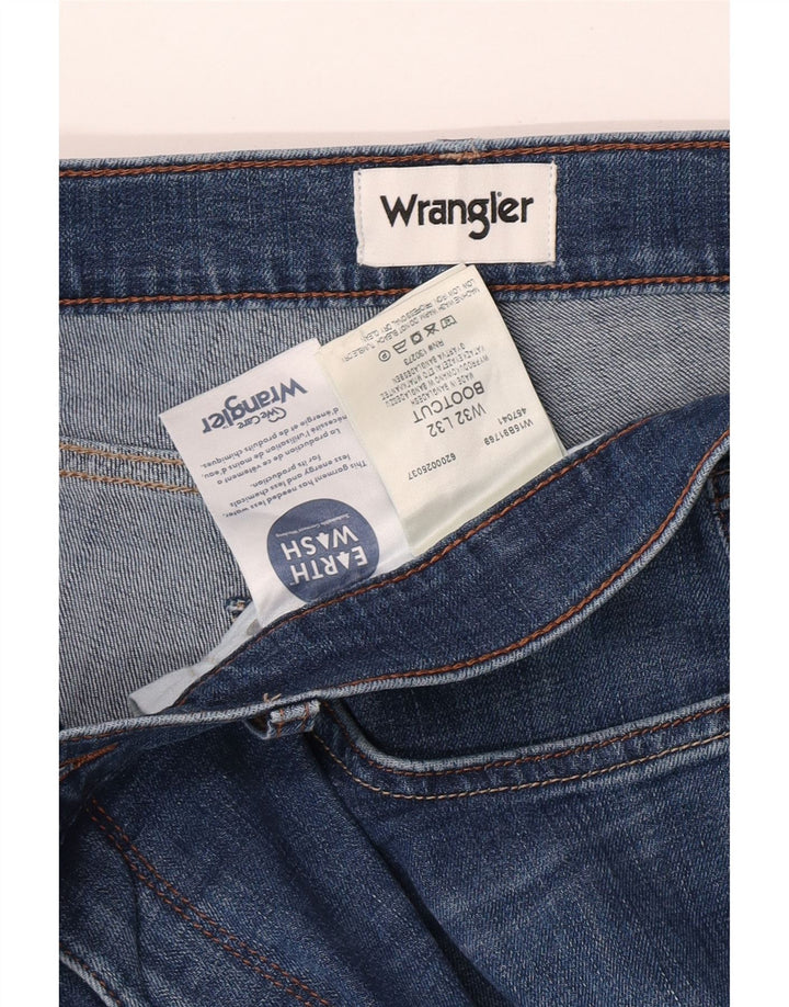Męskie jeansy Bootcut Wrangler W32 L32 Niebieskie, bawełniane
