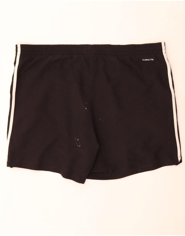 Męskie spodenki sportowe Adidas Climalite, duże, czarne, poliestrowe