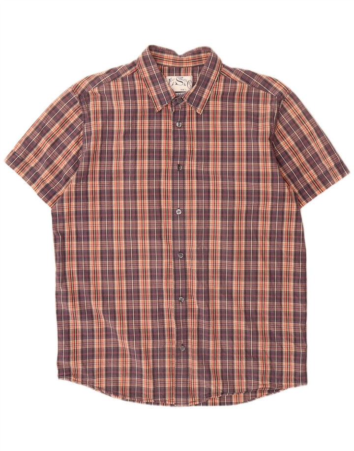 Koszula męska Levi's z krótkim rękawem o klasycznym kroju, duża, wielobarwna, bawełniana w kratę