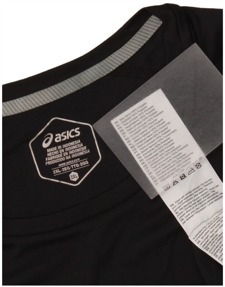 T-shirt męski Asics Top 2XL Czarny poliester