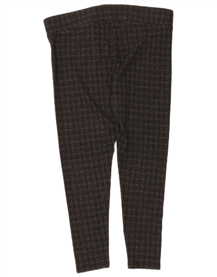 Damskie legginsy Capri Marks & Spencer UK 16, duże, szare, geometryczne, z poliestru