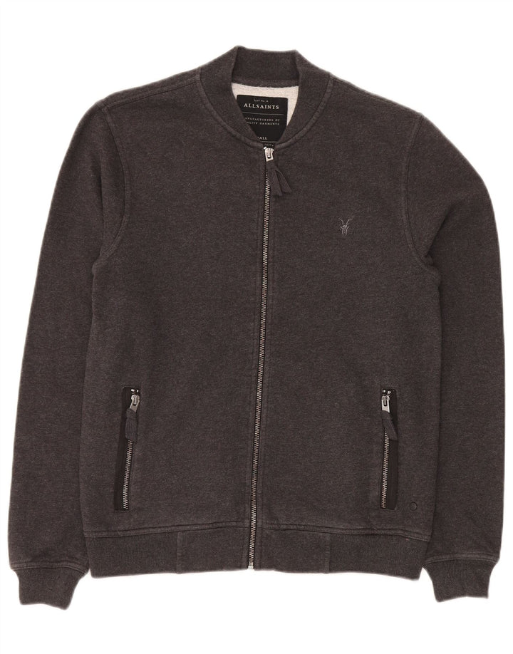 Męska kurtka dresowa All Saints, mała, szara, bawełniana