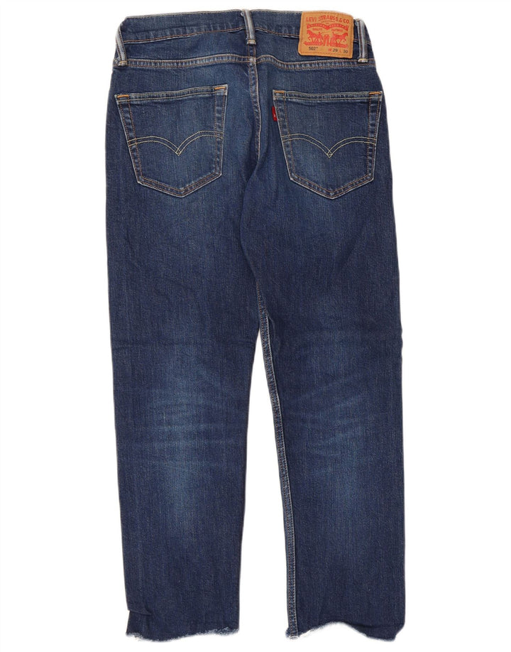 Damskie jeansy Levi's 502 Tapered W29 L30 Niebieskie bawełniane