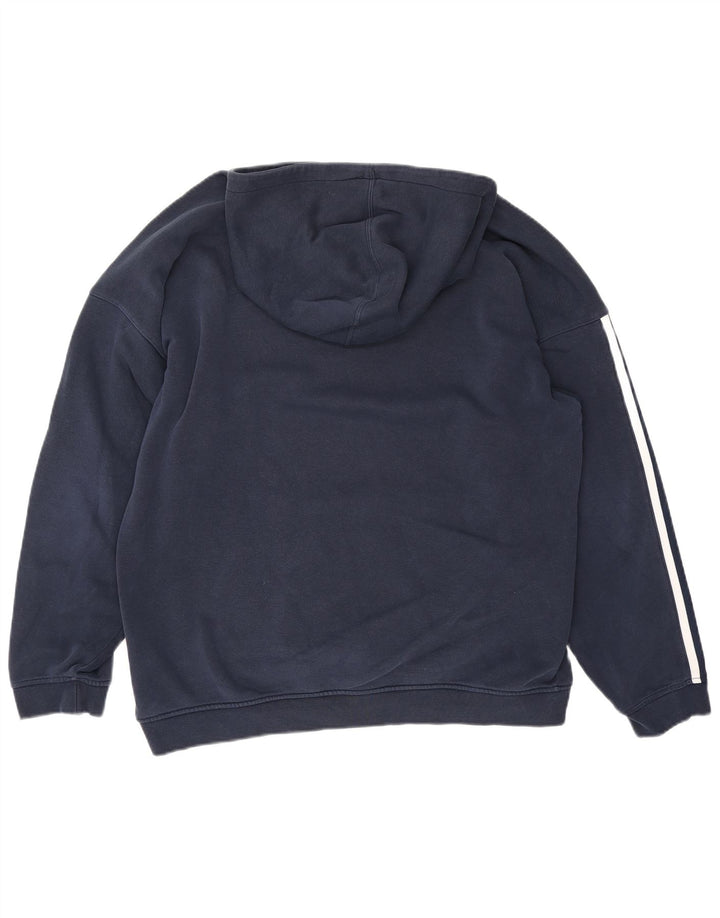 Męska bluza z kapturem Adidas Graphic, średni granat