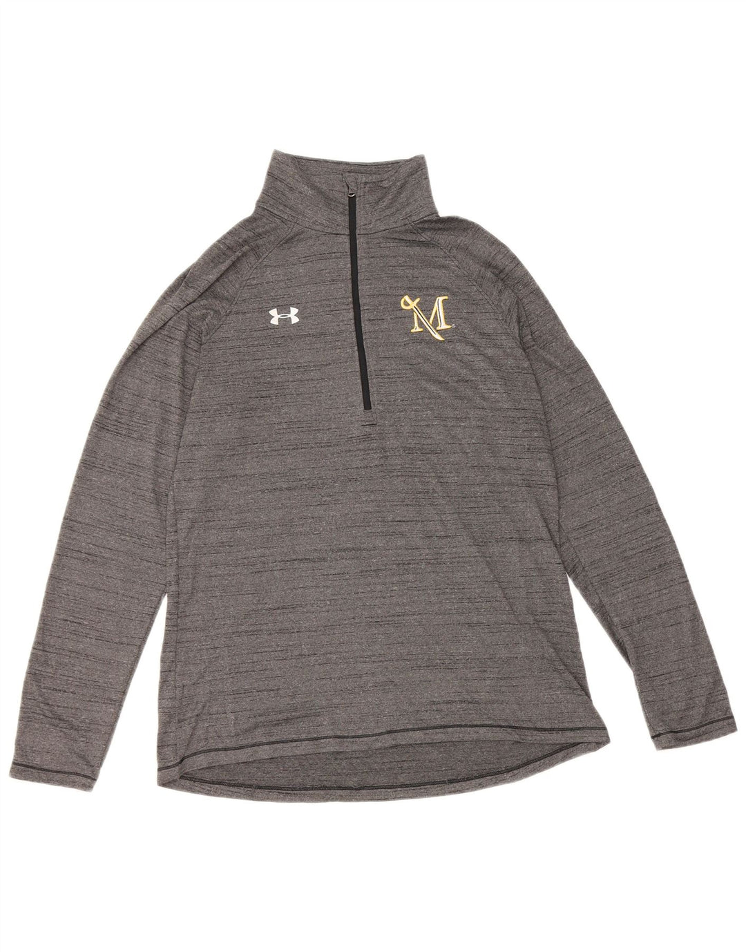 Męski dres UNDER ARMOUR Heat Gear z zamkiem błyskawicznym, średnioszary