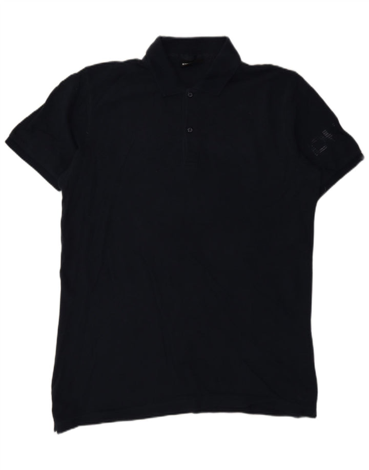 Męska koszulka polo Dkny z grafiką, mała, granatowa, bawełniana