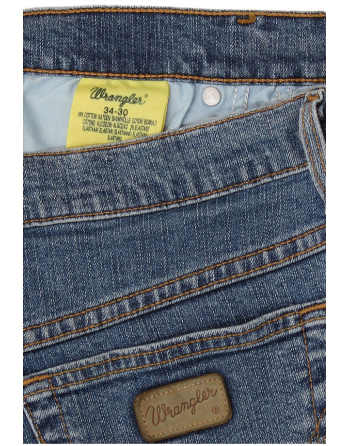 Męskie jeansy Wrangler o regularnym kroju W34 L30, niebieska bawełna