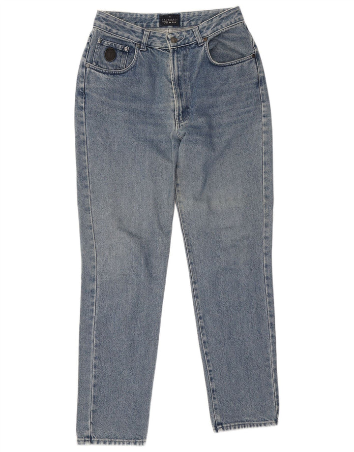Damskie proste dżinsy Trussardi IT 48 XL W34 L30 Niebieskie bawełniane