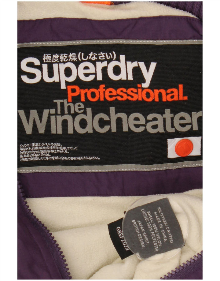 Damska kurtka wiatrówka Superdry The Windcheater UK 14, średni fiolet
