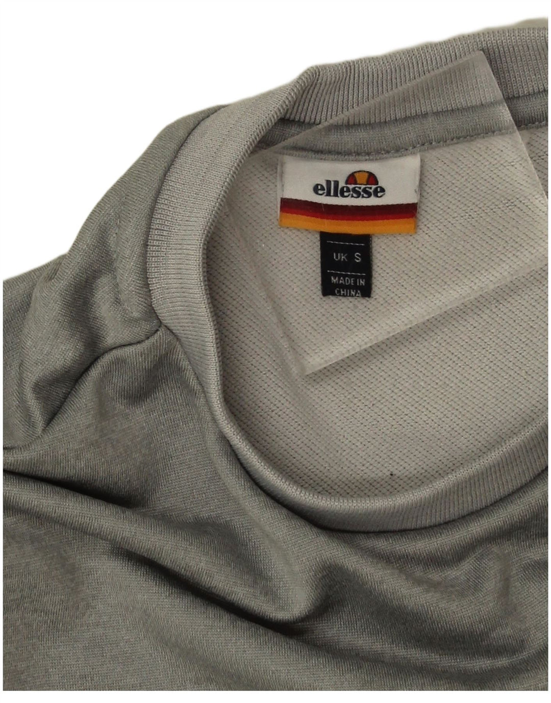 Męska bluza z grafiką Ellesse, mała, szara, z blokami kolorów, poliester