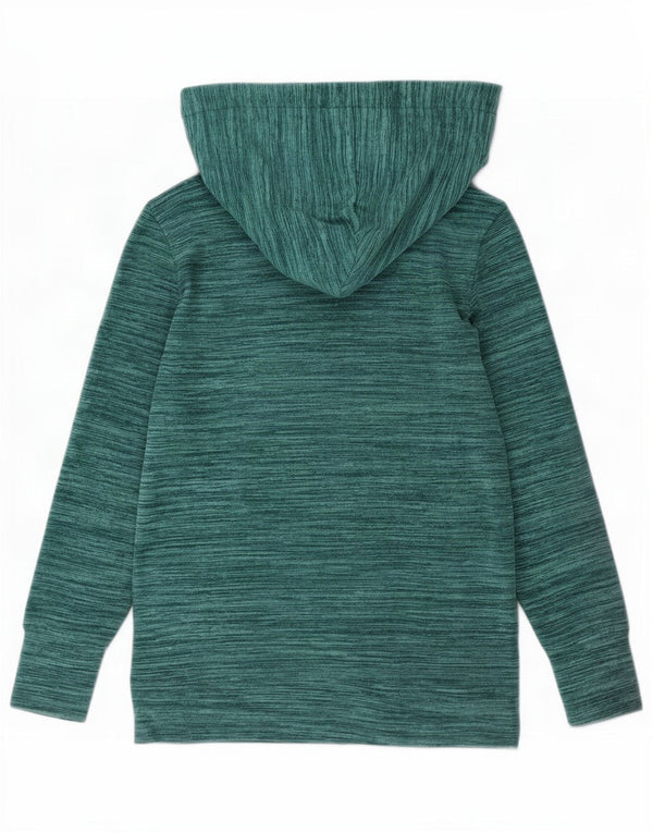 Damski sweter z kapturem Kangaroos UK 14/16, duży, zielony, nakrapiany poliester