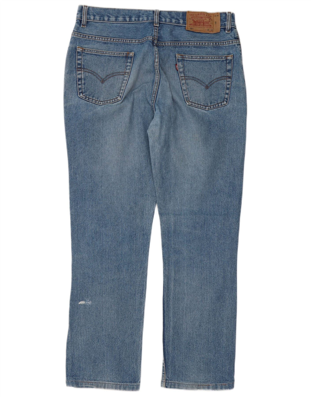 Męskie jeansy Levi's 501 Straight W36 L32 Niebieskie bawełniane
