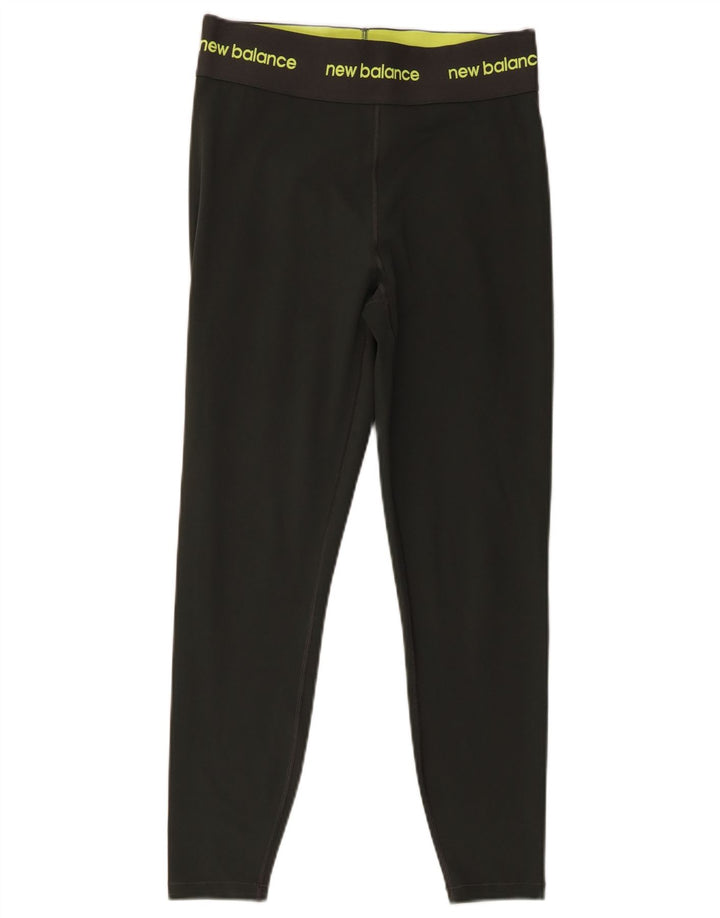 Damskie legginsy z grafiką NEW BALANCE UK 12, średni khaki, poliester