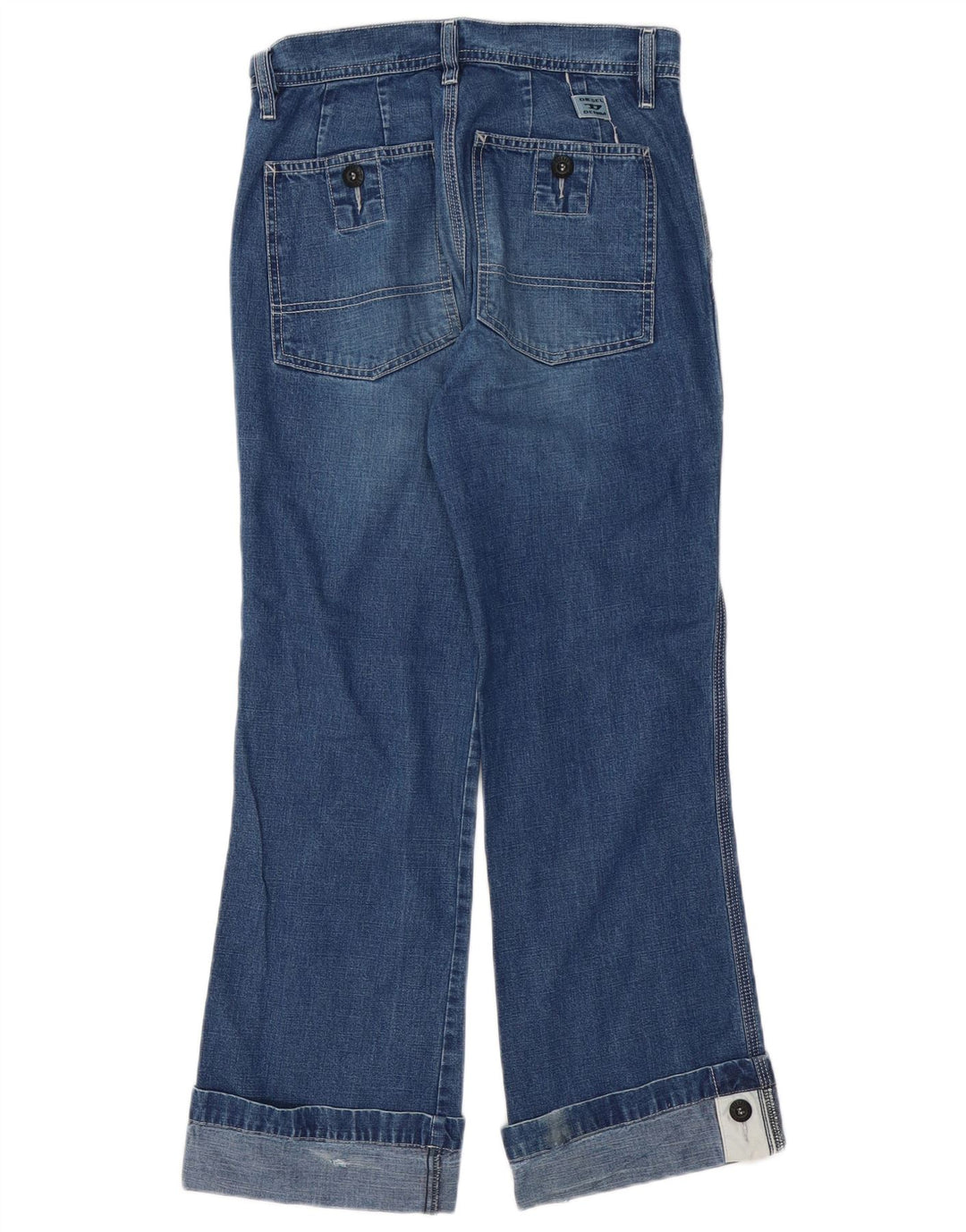 DIESEL Damskie jeansy Bootcut W26 L27 Niebieskie bawełniane