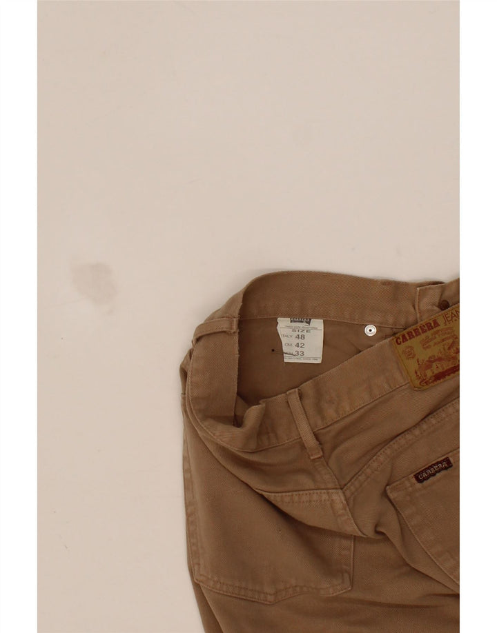 CARRERA Mens Straight Jeans W33 L30 Brown Cotton Vintage Carrera and Second-Hand Carrera from Messina Hembry 