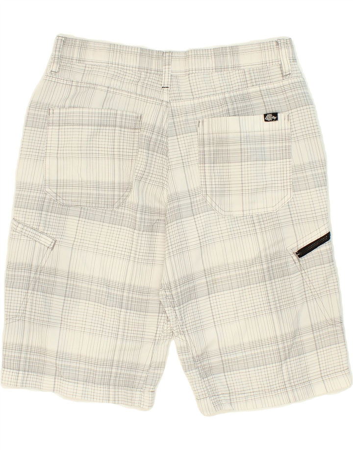 LEE Boys Cargo Shorts 13-14 Years W30  White Check Vintage Lee and Second-Hand Lee from Messina Hembry 