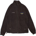 COLUMBIA Womens Fleece Jacket UK 14 Medium Black Polyester Vintage Columbia and Second-Hand Columbia from Messina Hembry 