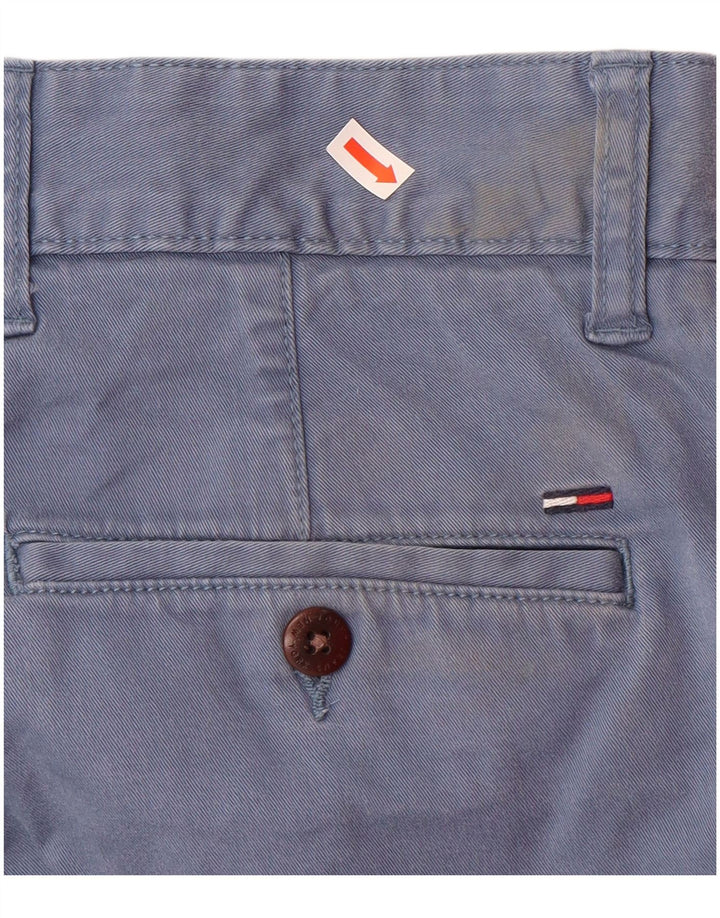TOMMY HILFIGER Mens Chino Shorts W32 Medium Navy Blue Cotton