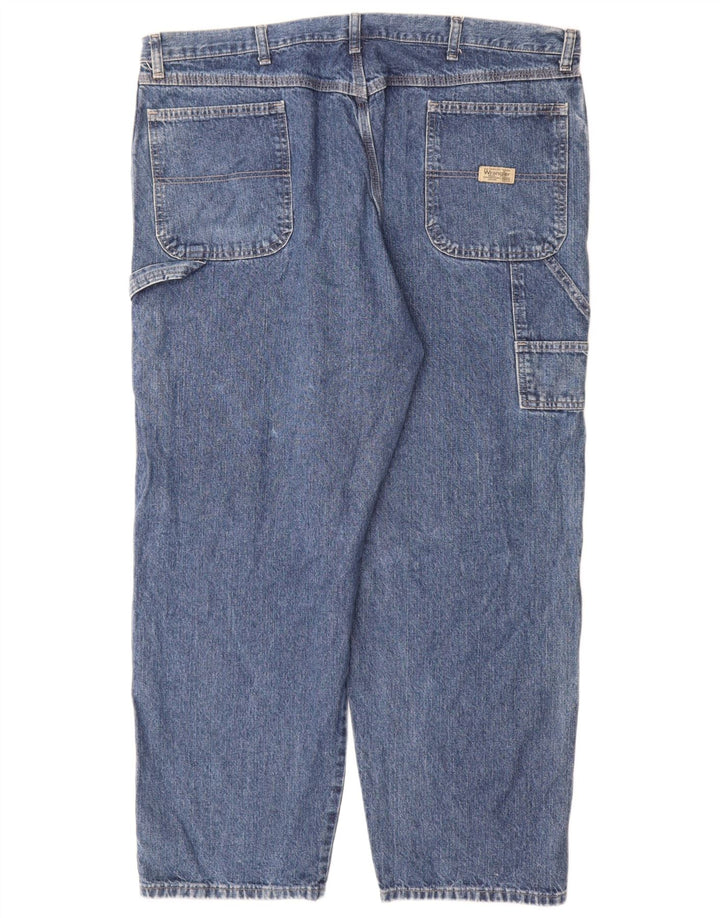 Męskie jeansy Wrangler Cargo Straight W42 L30 Niebieskie bawełniane