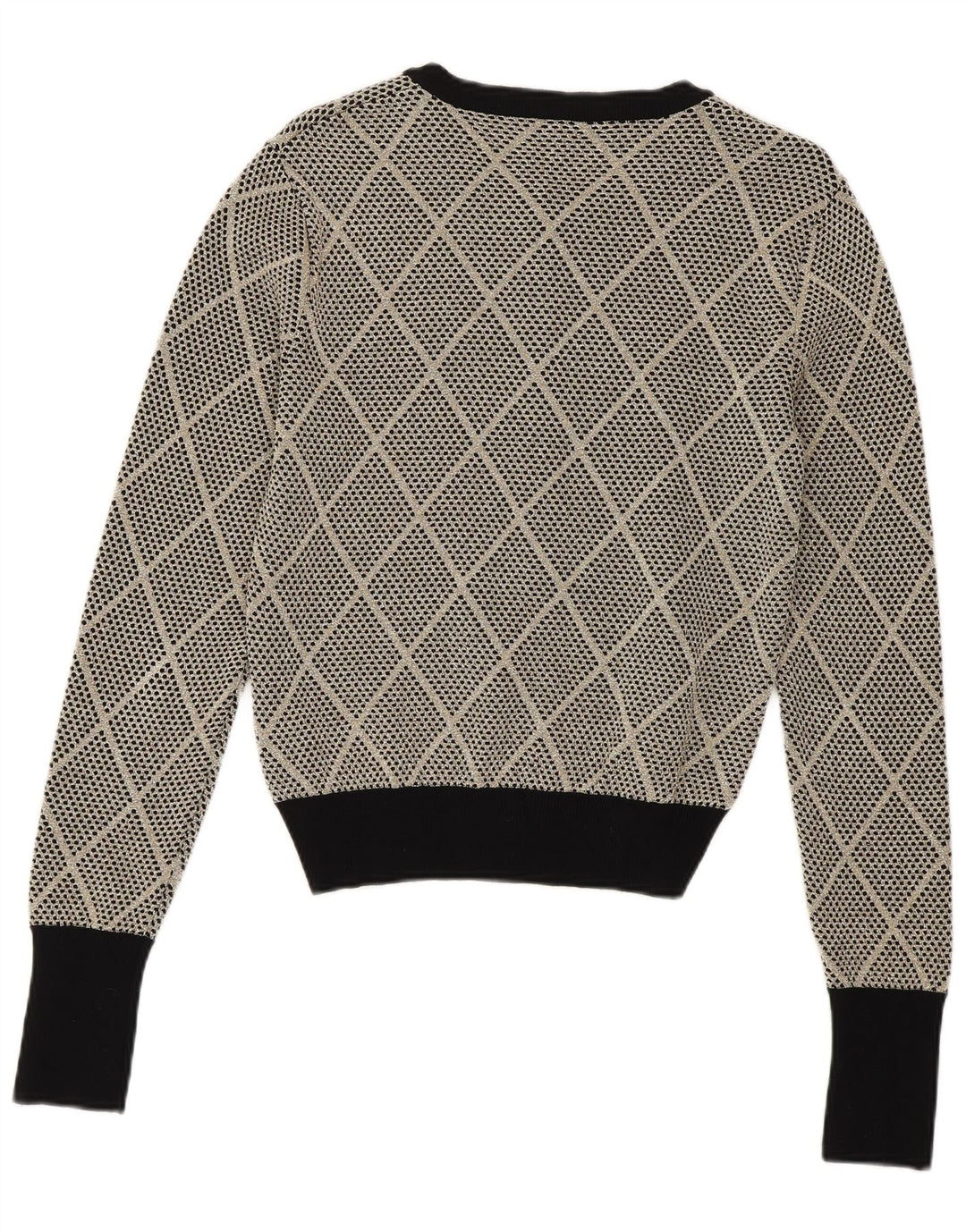 Damski sweter rozpinany Zara UK 10 Small Szary Argyle/Diamentowa Wiskoza