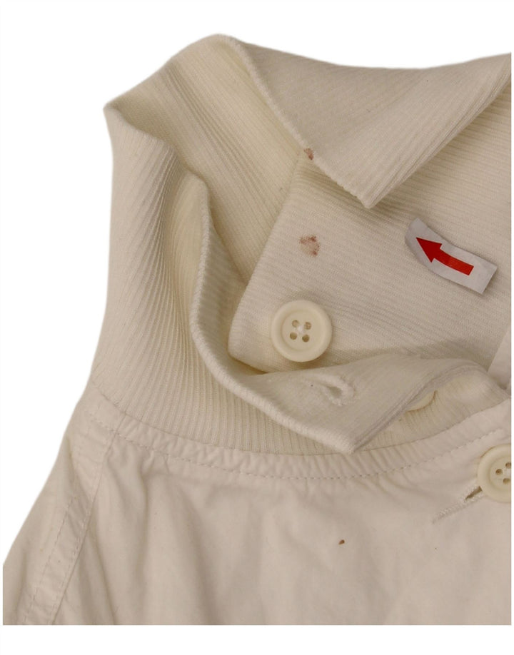 Damska kurtka bomberka Sergio Tacchini Crop UK 10, mała, biała, poliestrowa