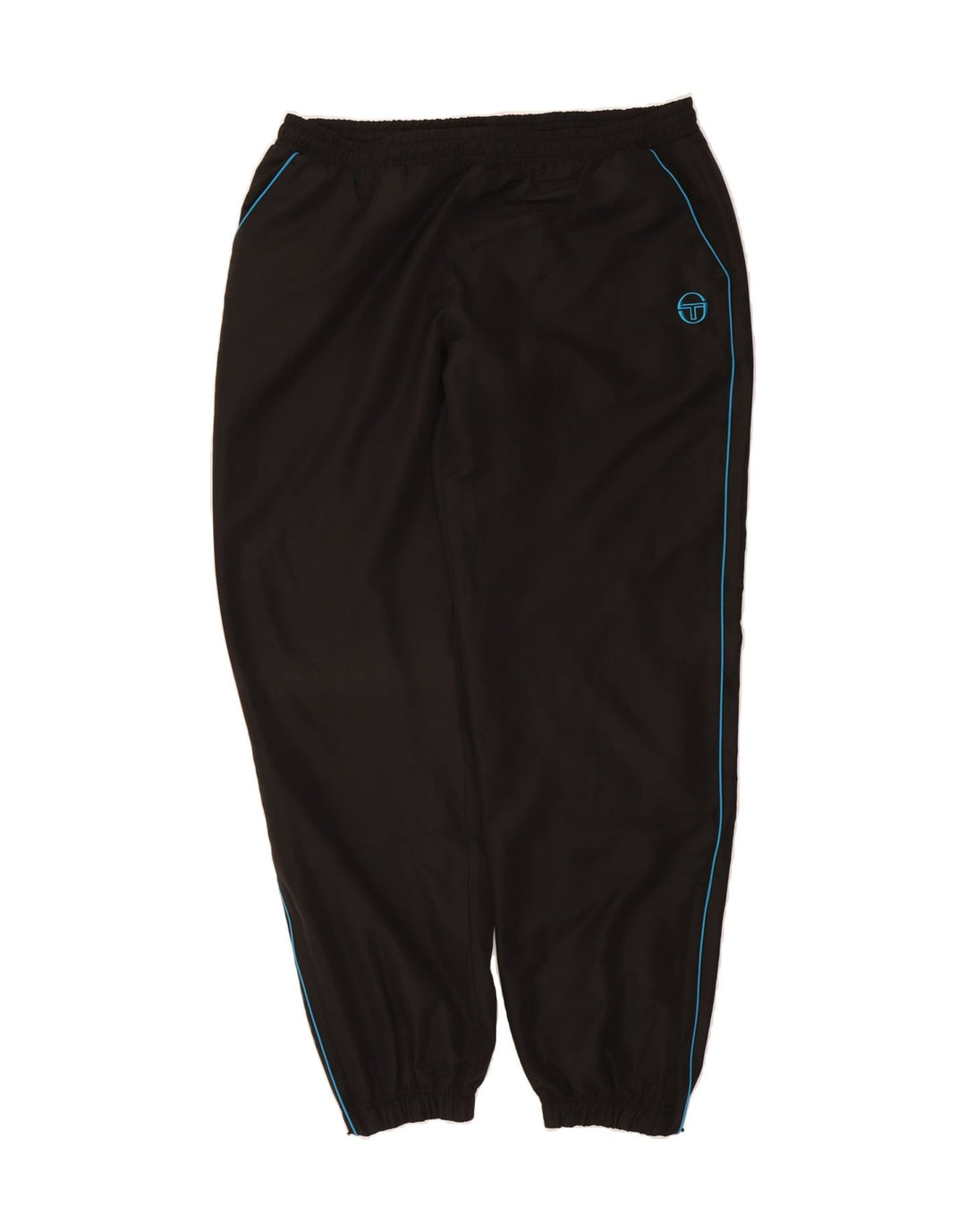 SERGIO TACCHINI Mens Tracksuit Trousers Joggers 3XL  Black Polyester Vintage Sergio Tacchini and Second-Hand Sergio Tacchini from Messina Hembry 