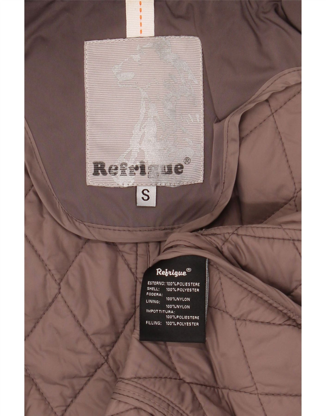 Damska pikowana kurtka Refrigiwear UK 10, mała, szary poliester