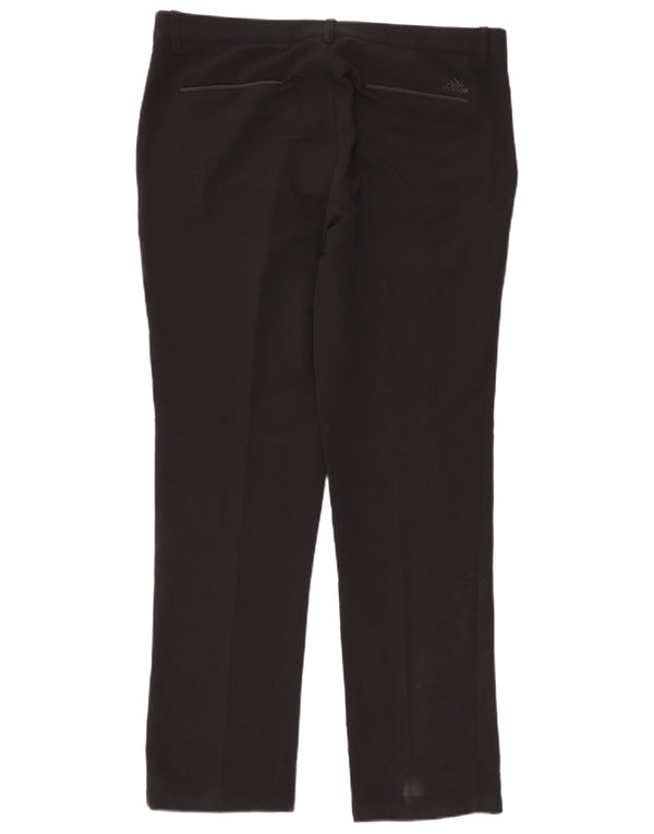 Adidas Męskie Proste Spodnie Chino W36 L32 Czarny Poliester