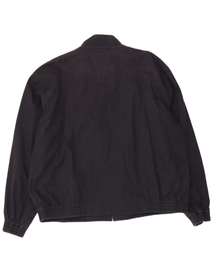 Męska kurtka bomber Lyle & Scott UK 44 2XL granatowa, bawełniana
