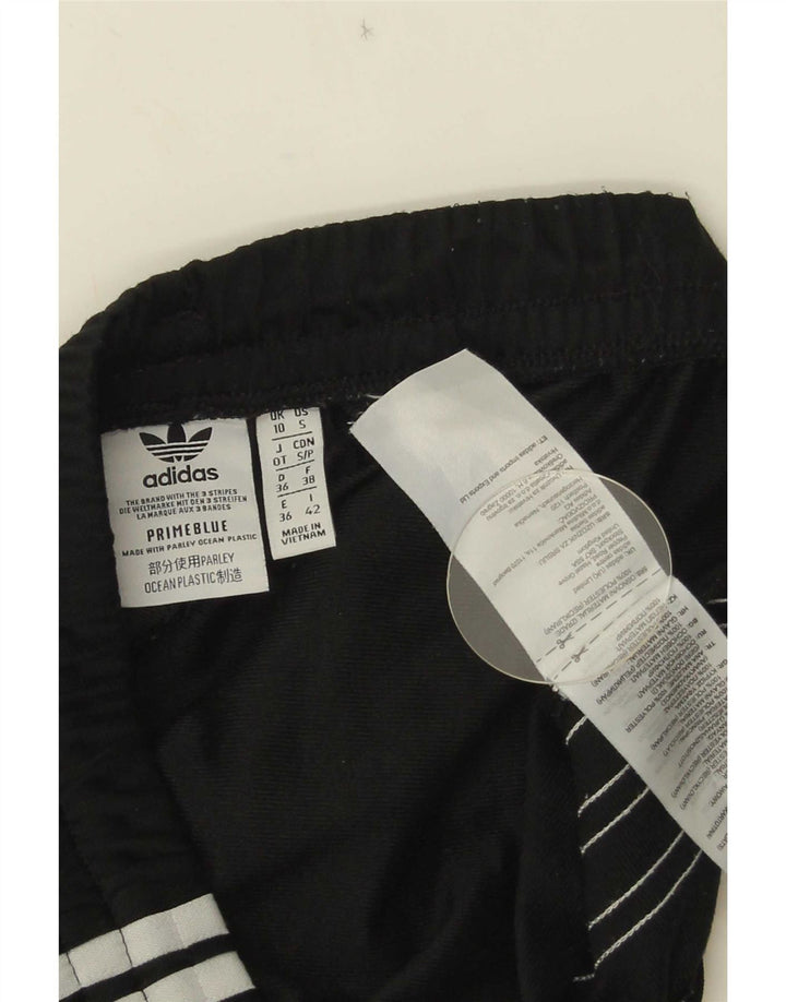 Damskie spodnie dresowe Adidas UK 10, małe, czarne, poliestrowe