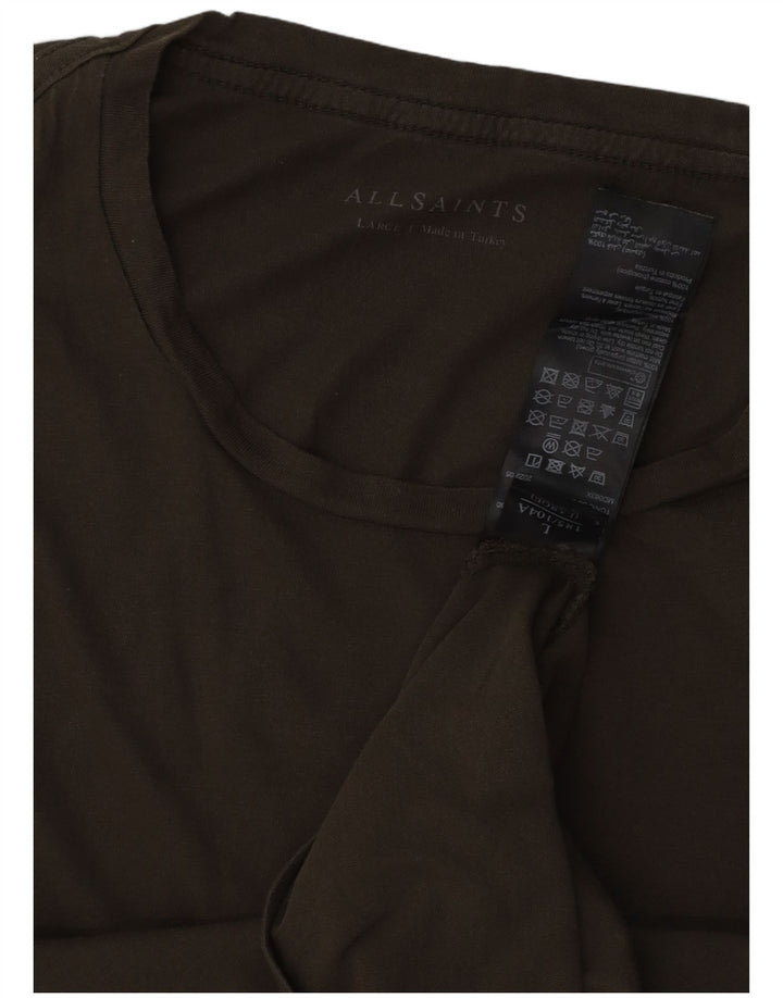 T-shirt męski ALL SAINTS, duży, bawełniany khaki