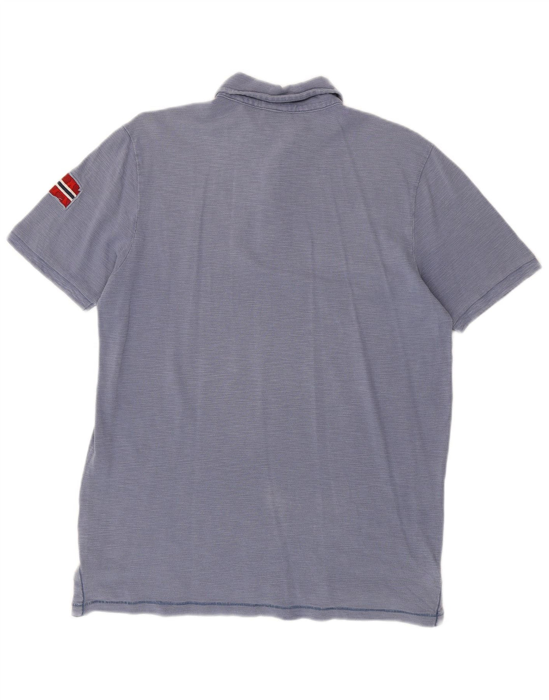 Męska koszulka polo Napapijri Geographic Graphic, duża, niebieska, bawełniana