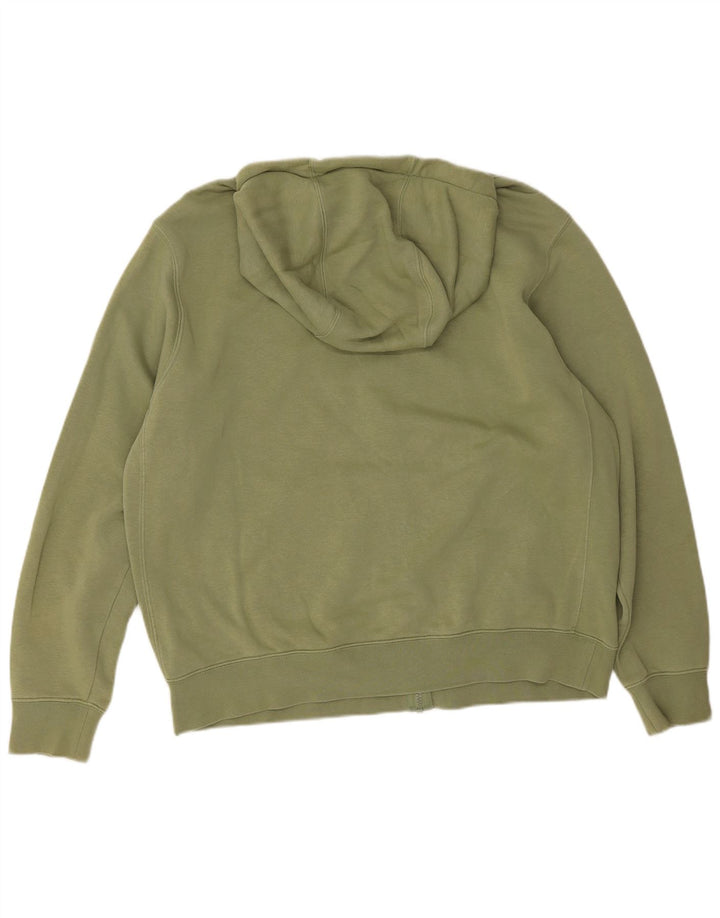 Męski sweter z kapturem i zamkiem błyskawicznym Nike, duży, bawełniany khaki