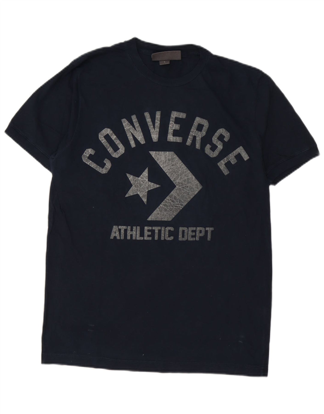 Converse Męski T-shirt z grafiką, mały, granatowy, bawełniany